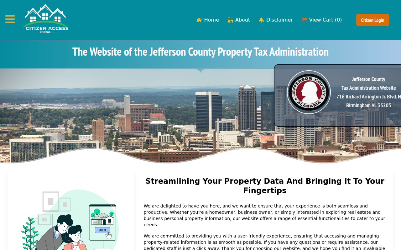 Jefferson County property owner search database