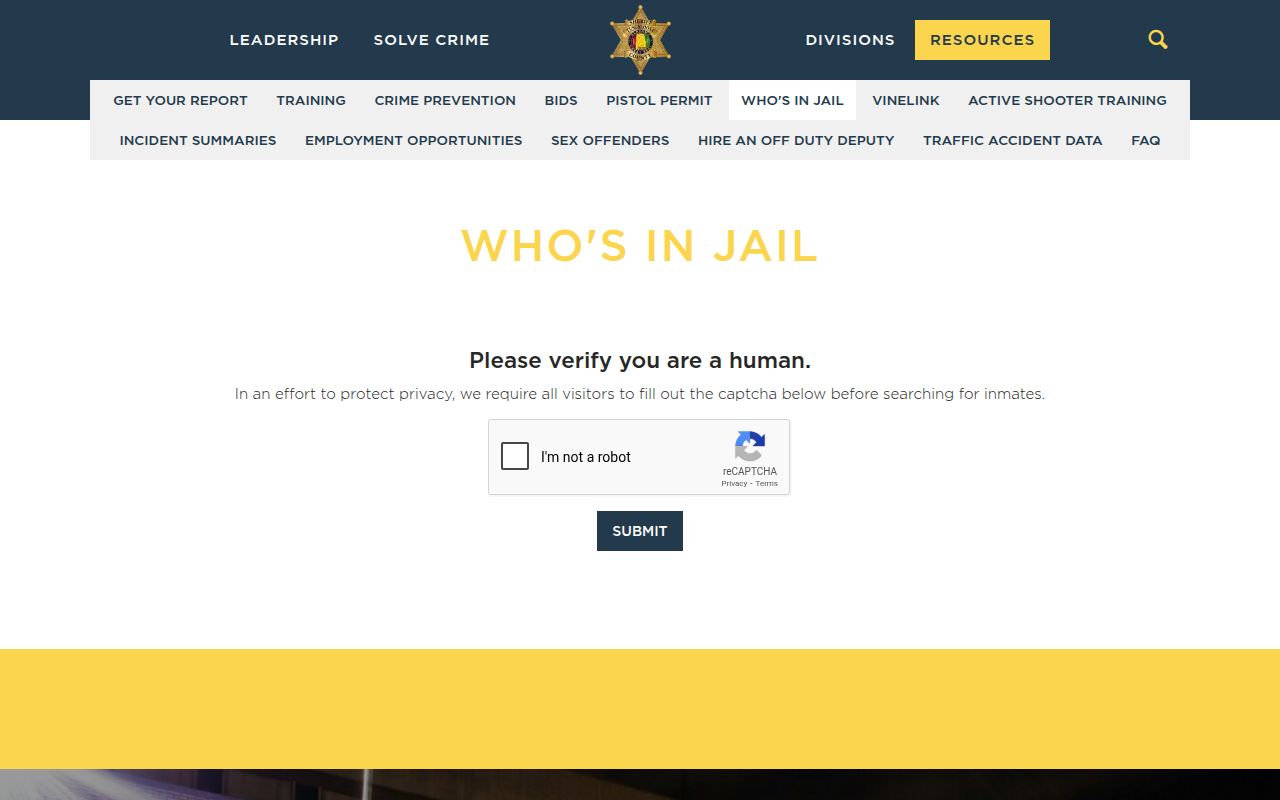Tuscaloosa County Sheriff's Office arrest database